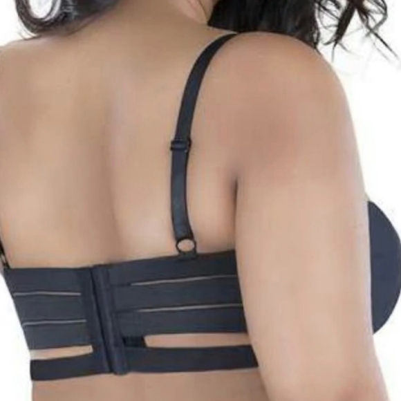 Oh la la Cheri Paris Turquoise "Michella Bondage Bra" Size 2X - Picture 13 of 13